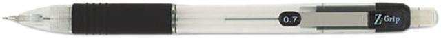 Main image of Zebra 52410 Z-Grip Mechanical Pencil, 0.70 mm, Clear Barrel, 12/Pack