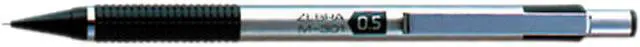 Main image of Zebra 54010 M-301 Mechanical Pencil, 0.50 mm, Stainless Steel w/ Black Accents Barrel