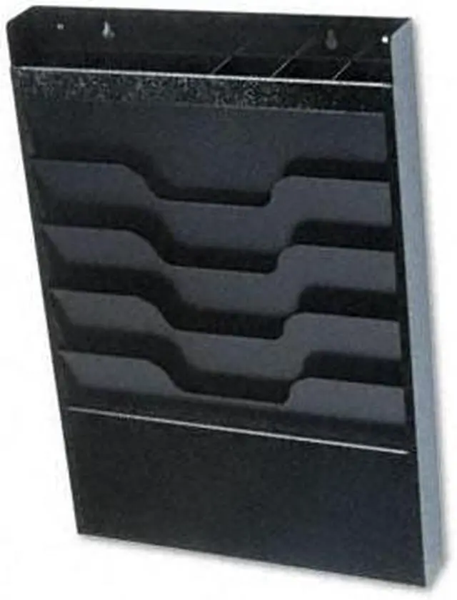 Buddy Products 841-4 Wall File with Supplies Organizer, Letter, Four ...