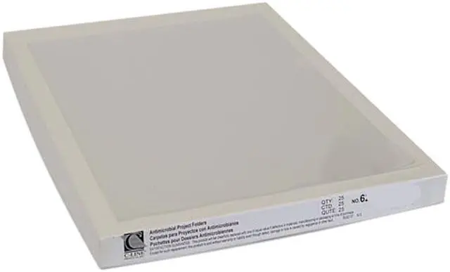 Main image of C-line 62137 Antimicrobial Project Folders, Jacket, Letter, Polypropylene, Clear, 25/Box