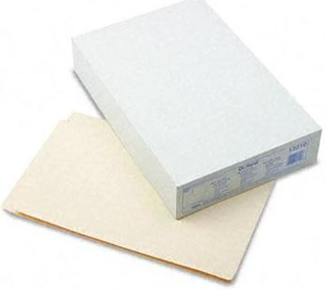 Main image of Pendaflex 13210 Laminate Folder with One Fastener, Straight Tab, 11 Pt. Manila, Legal, 50/Box