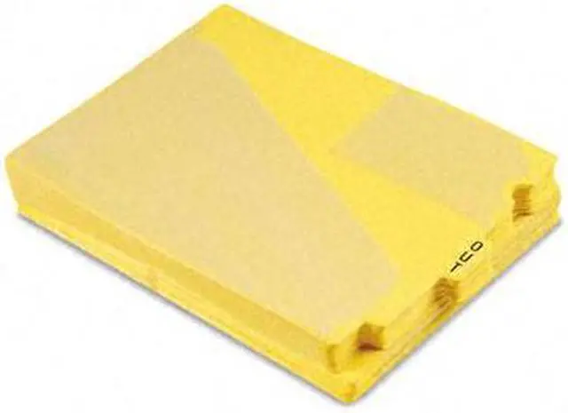 Main image of Pendaflex 13544 Out Guides, Center "OUT" Tab, Vinyl, Letter, Yellow, 50/Box