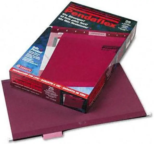 Main image of Pendaflex 415315BUR Reinforced Hanging Folders, Legal, Burgundy, 25/Box