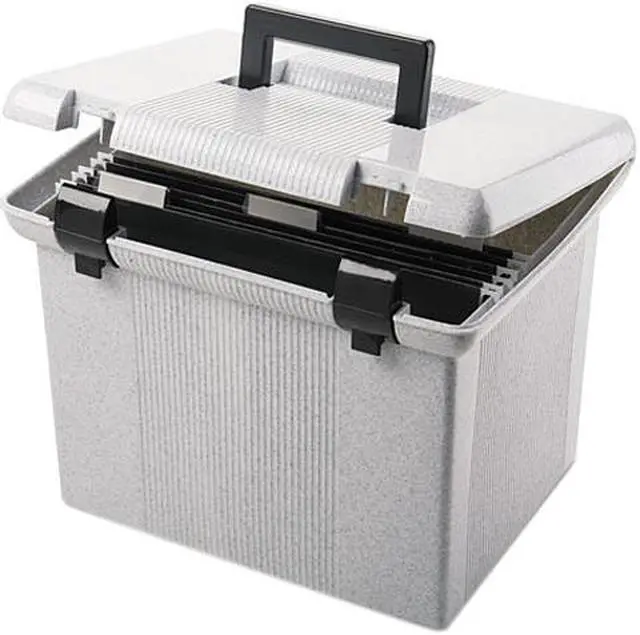 Main image of Pendaflex 41747 Portafile File Storage Box, Letter, Plastic, 14-7/8 x 12-1/8 x 11-7/8, Granite