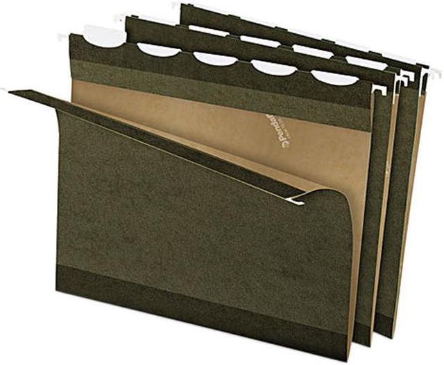 Main image of Pendaflex 42590 Ready-Tab Reinforced Hanging Folders, 1/5 Tab, Letter, Stnd Green, 25/Box, 1 Box