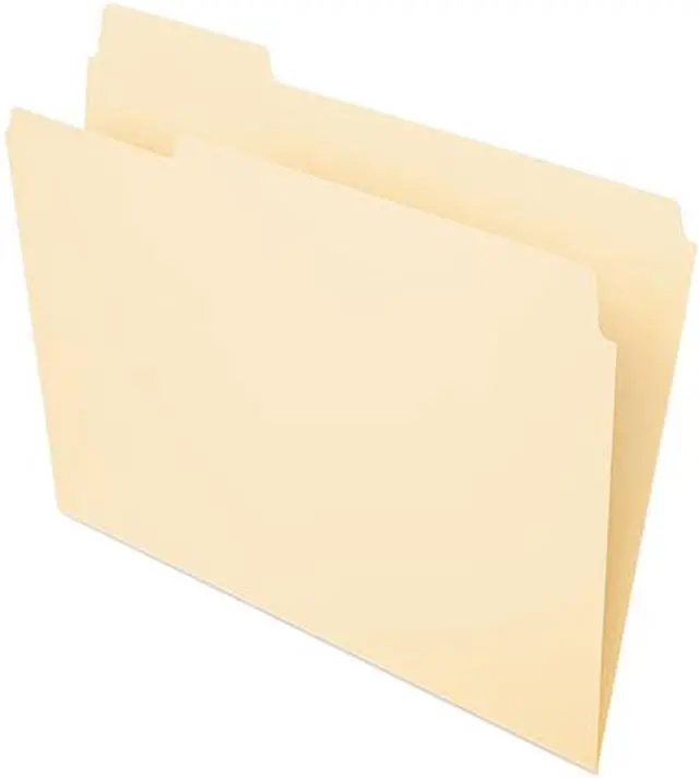 Main image of Pendaflex Essentials 752-1/3-1 File Folders, 1/3 Cut, First Position, Top Tab, Letter, Manila, 100/Box