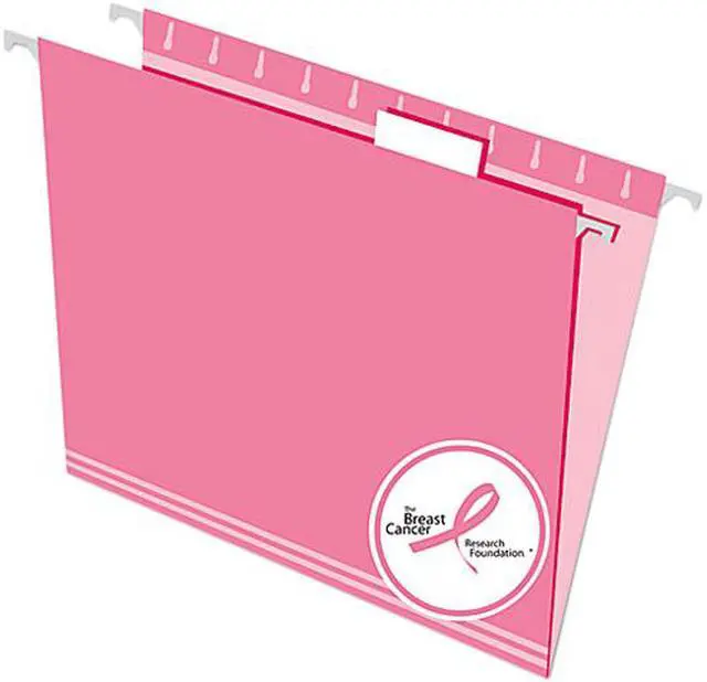 Main image of Pendaflex 81609 Hanging File Folders, 1/5 Tab, Letter, Pink, 25/Box