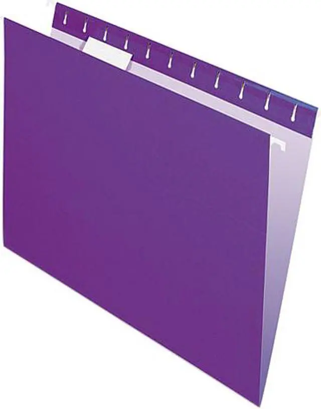 Main image of Pendaflex 81611 Hanging File Folders, 1/5 Tab, Letter, Violet, 25/Box