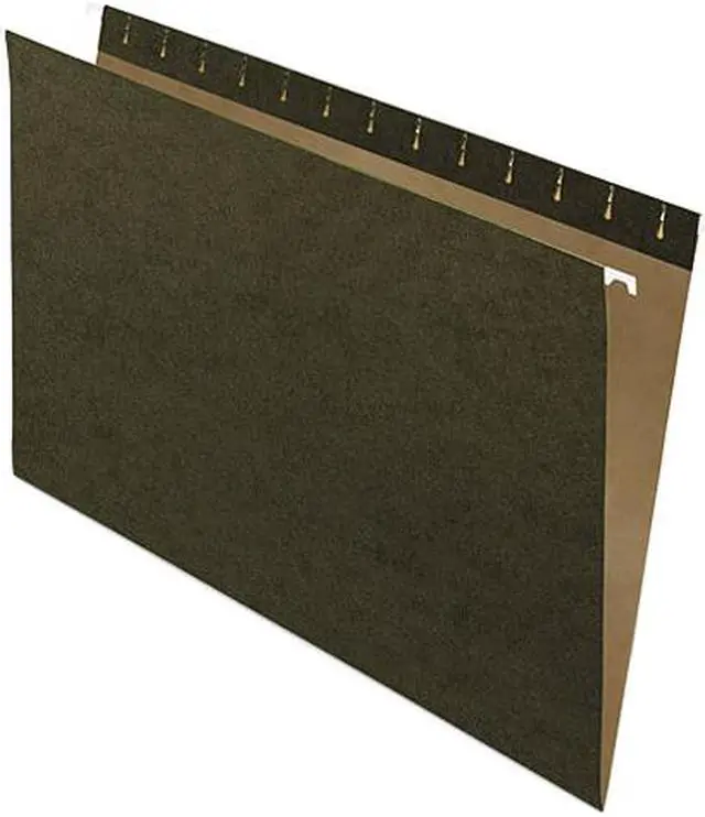Main image of Pendaflex 81620 Hanging File Folders, Untabbed, Legal, Standard Green, 25/Box