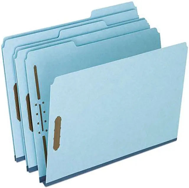 Main image of Pendaflex FP213 Two-Fastener Pressboard Expanding Folder with 1/3 Cut Tab, Letter, Blue, 25/Box