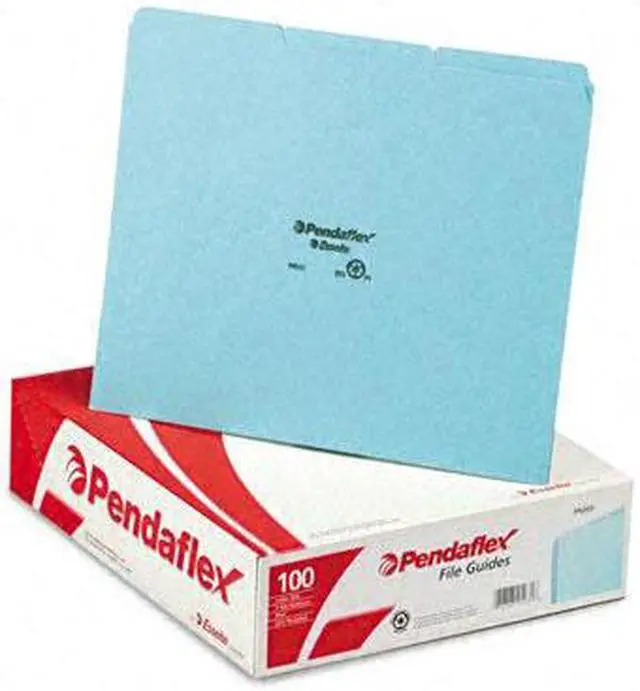 Main image of Pendaflex PN203 Top Tab File Guides, Blank, 1/3 Tab, 25 Point Pressboard, Letter, 100/Box