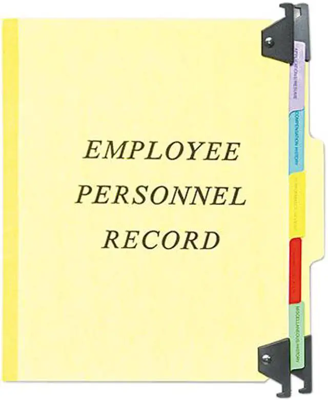 Main image of Pendaflex SER-2-YEL Hanging Personnel Folders, 1/3 Cut Top Tab, Letter, Yellow