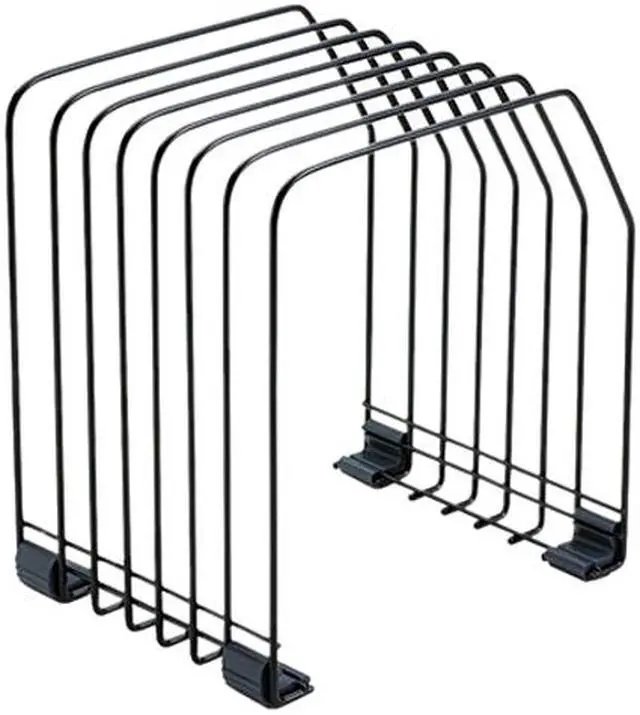 Main image of Fellowes 68112 Workstation File Organizer, Seven Sections, Wire,7 3/8w x 5 7/8d x 8 1/4h, Black