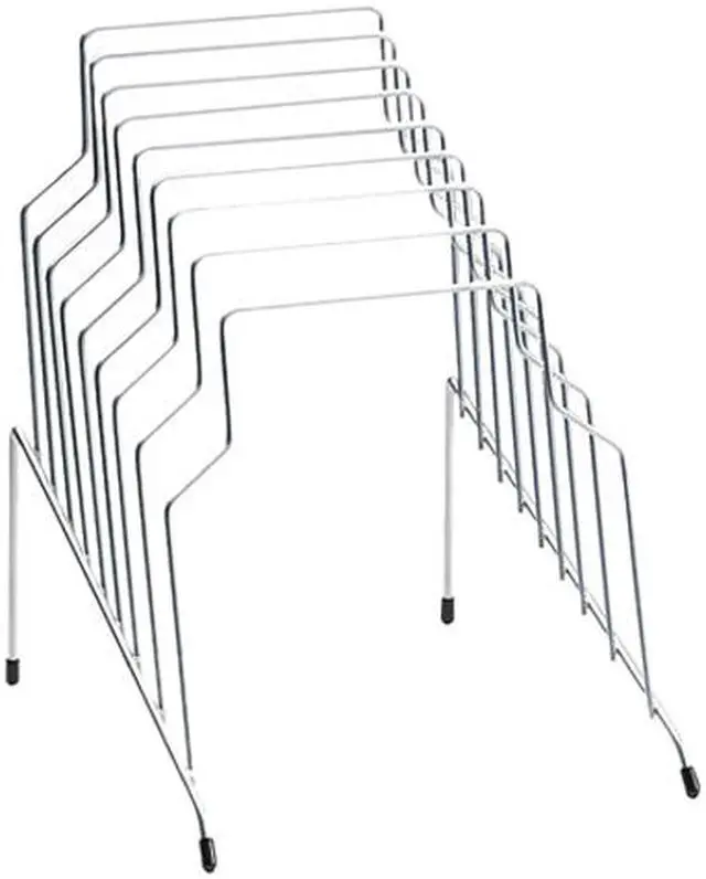 Main image of Fellowes 72604 Step File, Eight Sections, Wire, 10 1/8 x 12 1/8 x 11 7/8, Silver