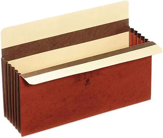 Main image of Globe-Weis C1536GHD 5 1/4 Inch Expansion Accordion Pocket, Straight Cut, Redrope, Legal, 10/Box