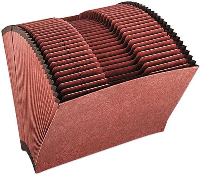 Main image of Globe-Weis R217DHD 1-31 Accordion Open File, 31 Pockets, 1/3 Tab, Letter, Brown