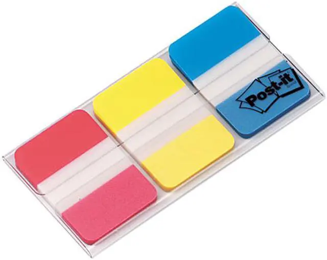 Main image of Post-it 686-RYB Durable File Tabs, 1 x 1 1/2, Assorted Standard Colors, 66/Pack