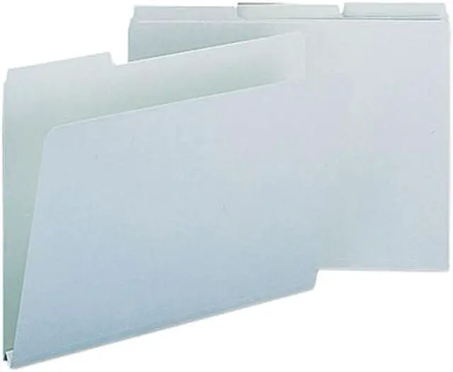 Main image of Smead 13230 Recycled Folder, One Inch Expansion, 1/3 Top Tab, Letter, Gray Green, 25/Box