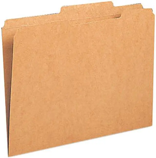 Main image of Smead 10776 Kraft File Folder, 2/5 Cut Right, Two-Ply Top Tab, Letter, Brown, 100/Box