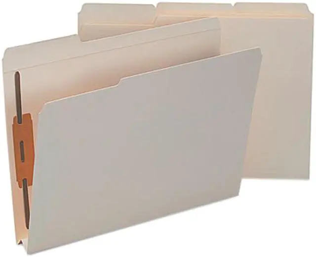 Main image of Smead 14595 1 1/2 Inch Expansion Folder, Two Fasteners, 1/3 Top Tab, Letter, Manila, 50/Box