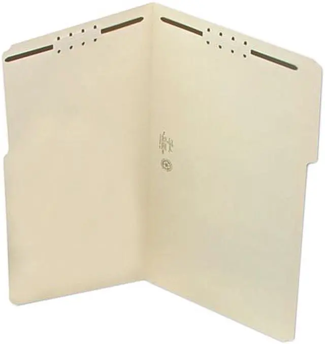Main image of Smead 19537 Folder, Two Fasteners, 1/3 Cut Assorted, Top Tab, Legal, Manila 50/Box
