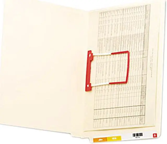 Main image of Smead 34112 U-Clip File Folders, Straight Tab, Letter, Manila, 50/Box