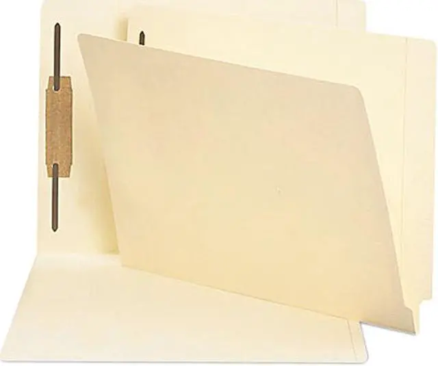 Main image of Smead 34210 Heavyweight Folders, One Fastener, End Tab, Letter, 14 Point Manila, 50/Box