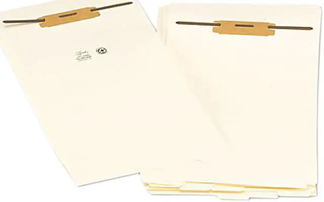 Main image of Smead 35650 Stackable End Tab Legal Size Folder Dividers with Fastener, 1/2", 10 Sets/Pack