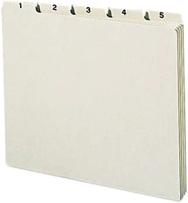 Main image of Smead 50369 Recycled Top Tab File Guides, Daily, 1/5 Tab, Pressboard, Letter, 31/Set