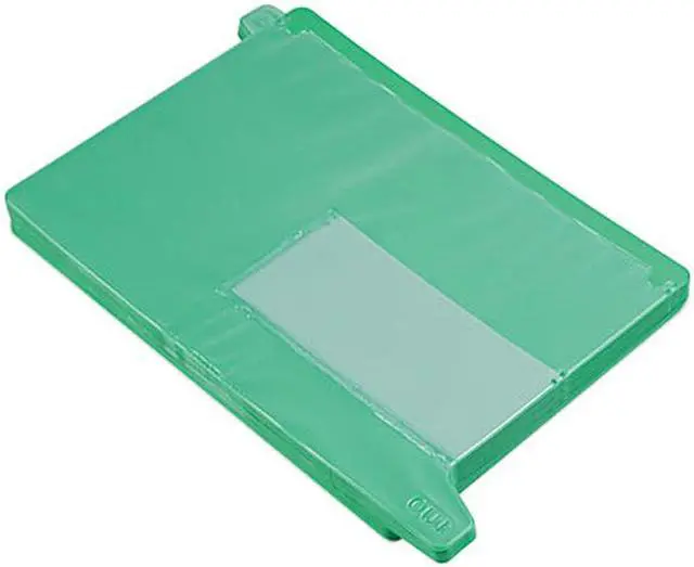 Main image of Smead 61952 End Tab Out Guides with Pockets, Poly, Letter, Green, 25/Box