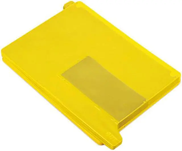 Main image of Smead 61956 End Tab Out Guides with Pockets, Poly, Letter, Yellow, 25/Box