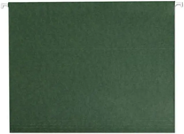 Main image of Smead 64010 Hanging File Folders, Untabbed, 11 Point Stock, Letter, Green, 25/Box
