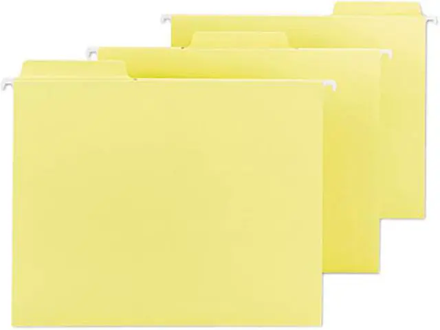 Main image of Smead 64097 FasTab Hanging File Folders, Letter, Yellow, 20/Box
