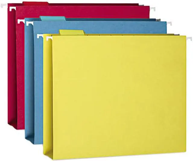 Main image of Smead 64264 Two Inch Capacity Box Bottom Hanging Folders, Letter, Assorted, 25/Box