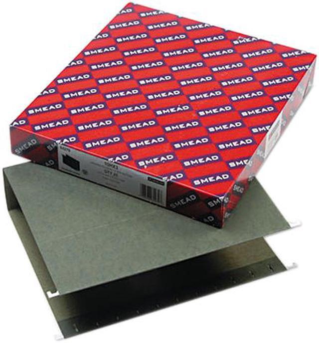 Main image of Smead 64279 Three Inch Capacity Box Bottom Hanging File Folders, Letter, Green, 25/Box