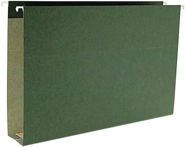 Main image of Smead 65095 Two Inch Capacity Box Bottom Hanging File Folders, Legal, Std Green, 25/Box