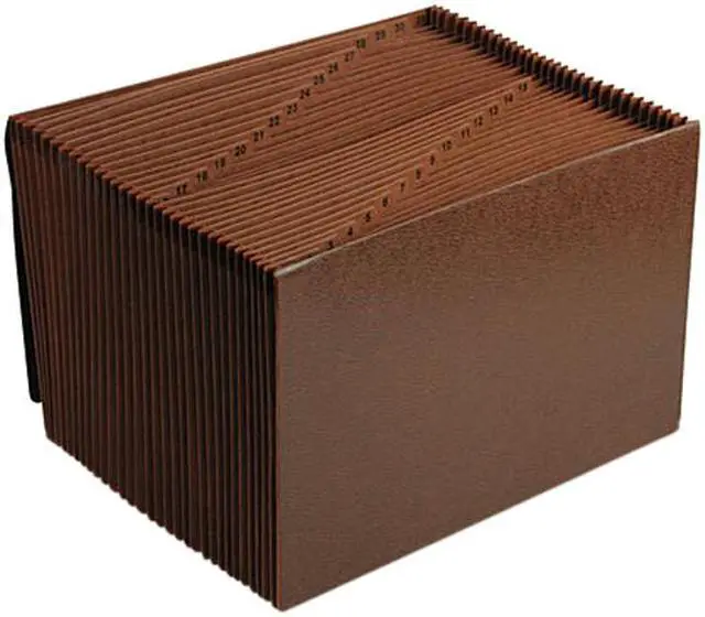 Main image of Smead 70369 1-31 Expanding Files, 31 Pockets, Legal, Leather-Like Redrope