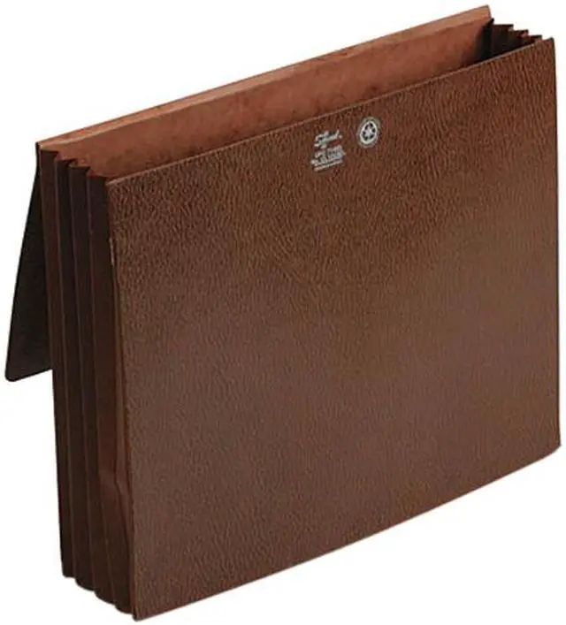 Main image of Smead 71453 3 1/2 Inch Expansion Wallets with Tyvek, Letter, Leather-Like Redrope, 10/Box