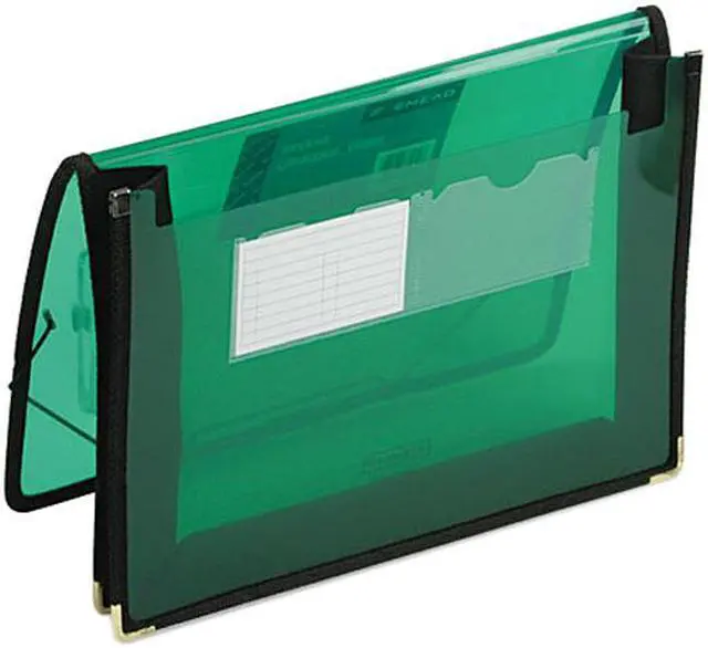 Main image of Smead 71951 2 1/4 Inch Expansion Wallet, Poly, Letter, Translucent Green