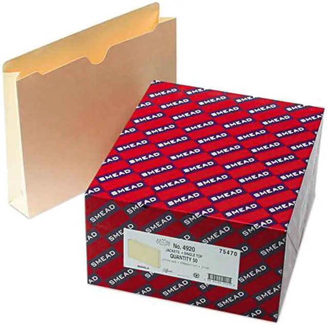 Main image of Smead 75470 File Jackets with Two Inch Expansion, Letter, 11 Point Manila, 50/Box