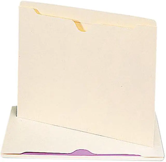 Main image of Smead 75500 File Jackets with Double-Ply Tab, Letter, 11 Point Manila, 100/Box