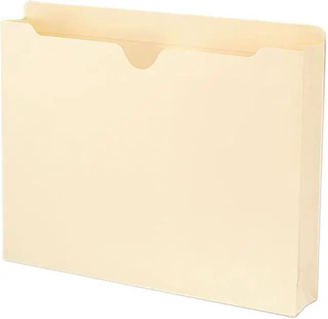 Main image of Smead 75605 Recycled Top Tab File Jacket, Letter, Two Inch Expansion, Manila, 50/Box
