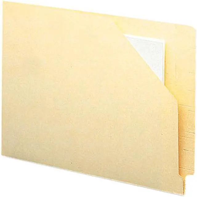 Main image of Smead 75700 End Tab File Pockets, Cut-Away Front Corner, Letter, 11 Point Manila, 100/Box