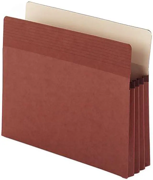 Main image of Smead 73208 Easy Grip Pocket, Redrope, Letter, 3 1/2 Inch Accordion Expansion, 25/Box, 1 Box