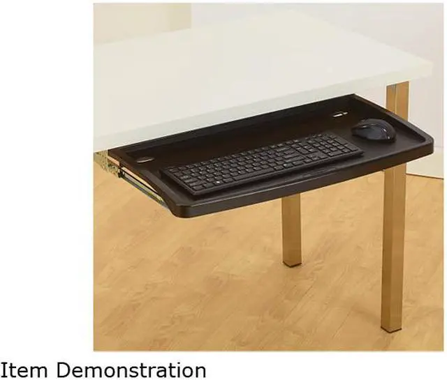 Alt view image 2 of 4 - Kensington K60004US Under-desk Comfort Keyboard Drawer with SmartFit System, 29.5" L x 28.0" W. Height levels include 2", 2.5" and 4"