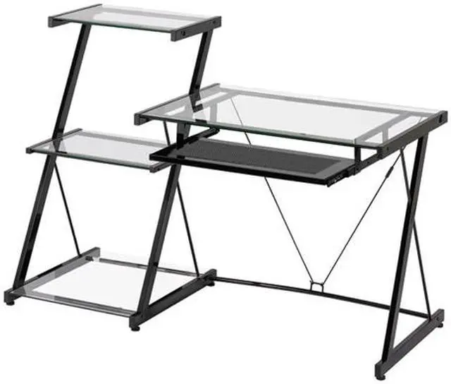 Alt view image 2 of 2 - Z-Line Designs ZL2021DBU Nero Desk and Bookcase