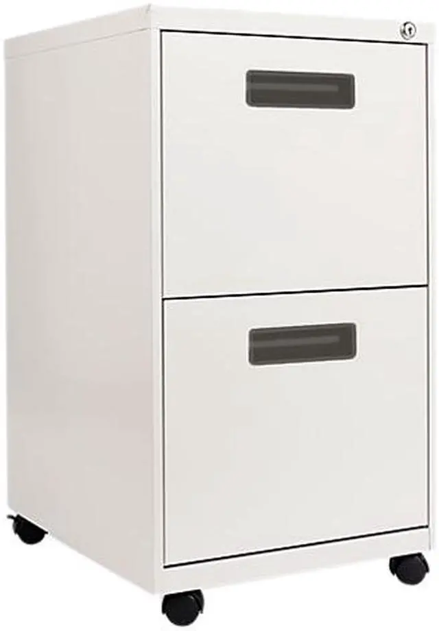 Main image of Alera PA54-2820LG Two-Drawer Mobile Pedestal File, 15-7/8w x 19-3/4d x 28-1/4h, Light Gray
