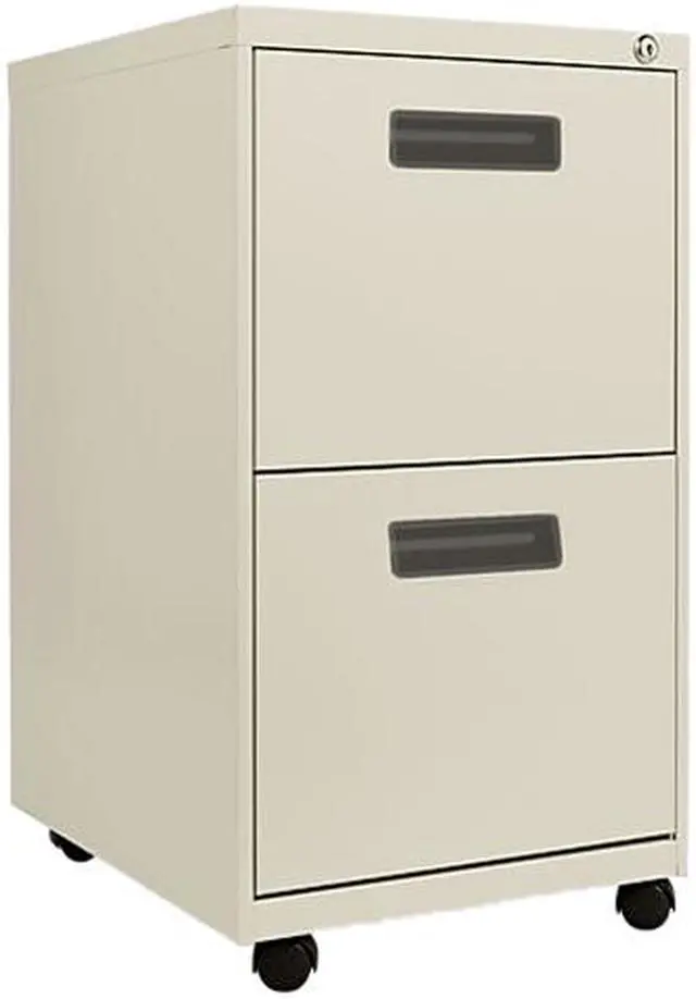 Main image of Alera PA54-2820PY Two-Drawer Mobile Pedestal File, 15-7/8w x 19-3/4d x 28-1/4h, Putty