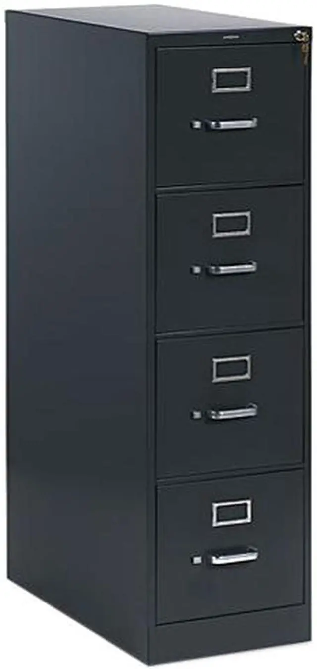 Main image of HON 314PS 310 Series Four-Drawer, Full-Suspension File, Letter, 26-1/2d, Charcoal