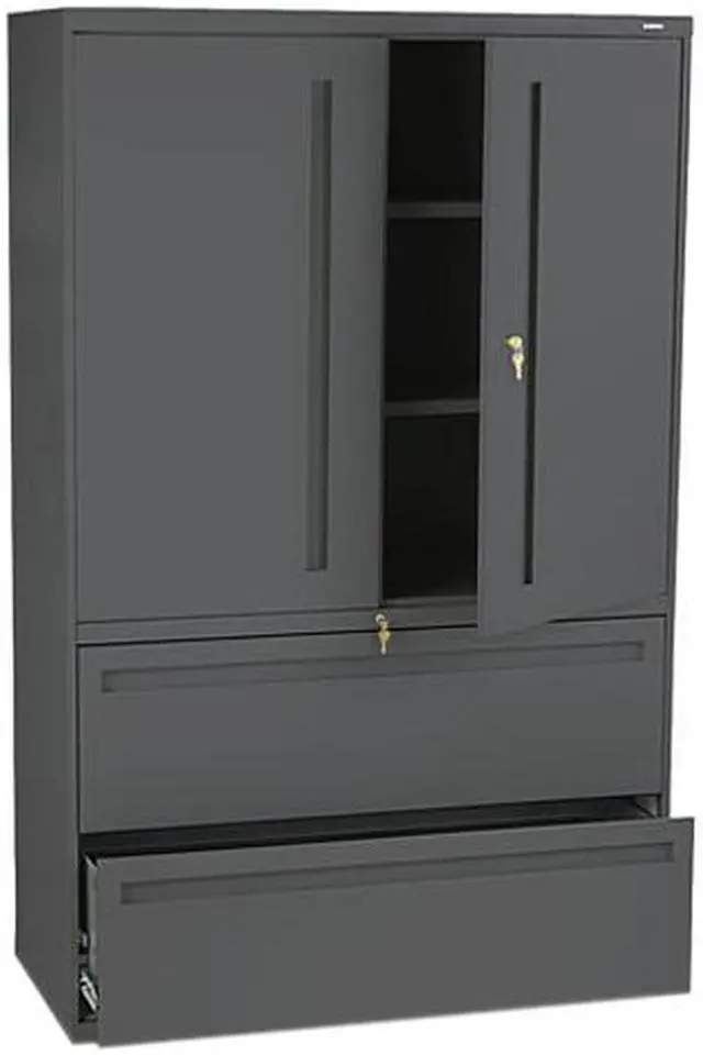 Main image of HON 795LSS 700 Series Lateral File w/ Storage Cabinet, 42.00" Width x 19.30" Depth, Charcoal